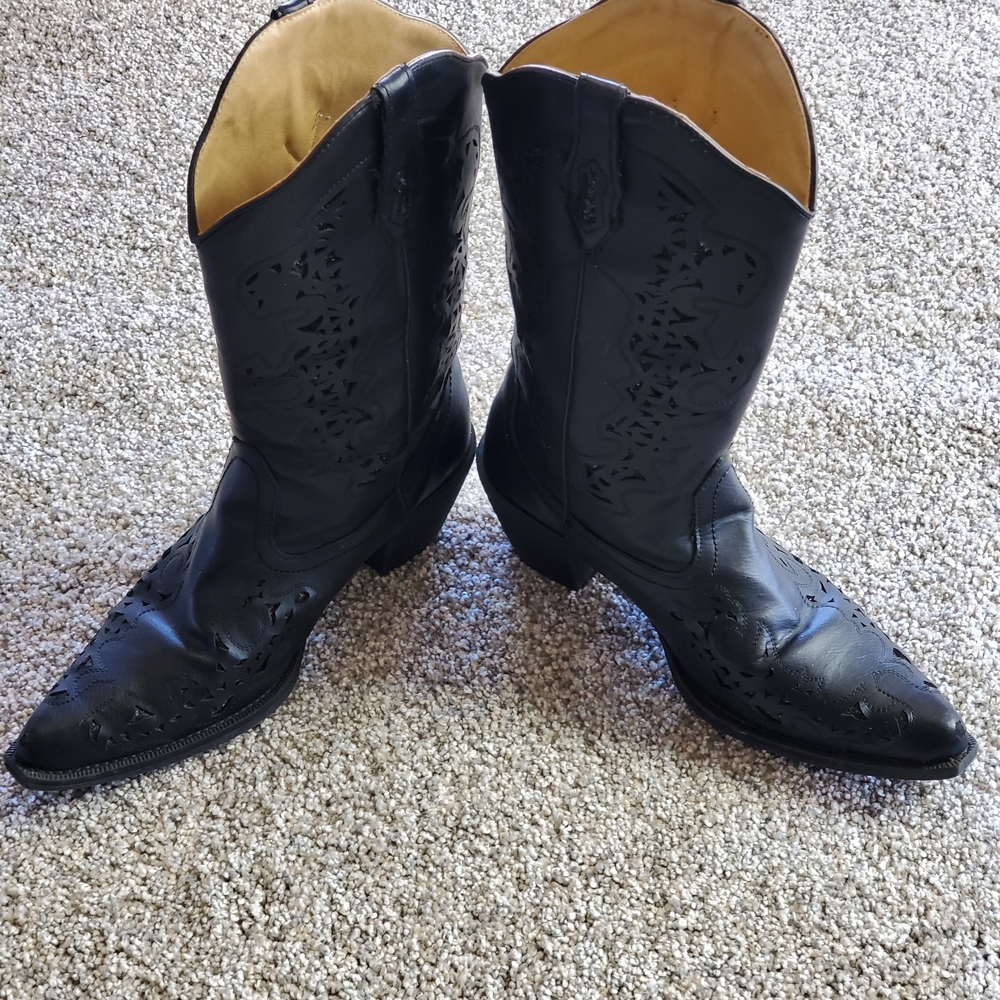 Roper Black Western Boots Womens Sz. 8 1/2
